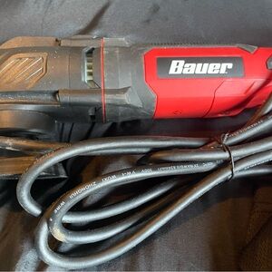 Bauer Red and Black Corded Power Tool